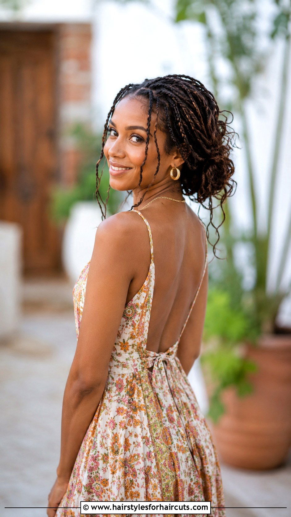 Bohemian Braids Loose Bun - 25 braided buns hairstyles for black hair - 25 braided buns hairstyles for black hair