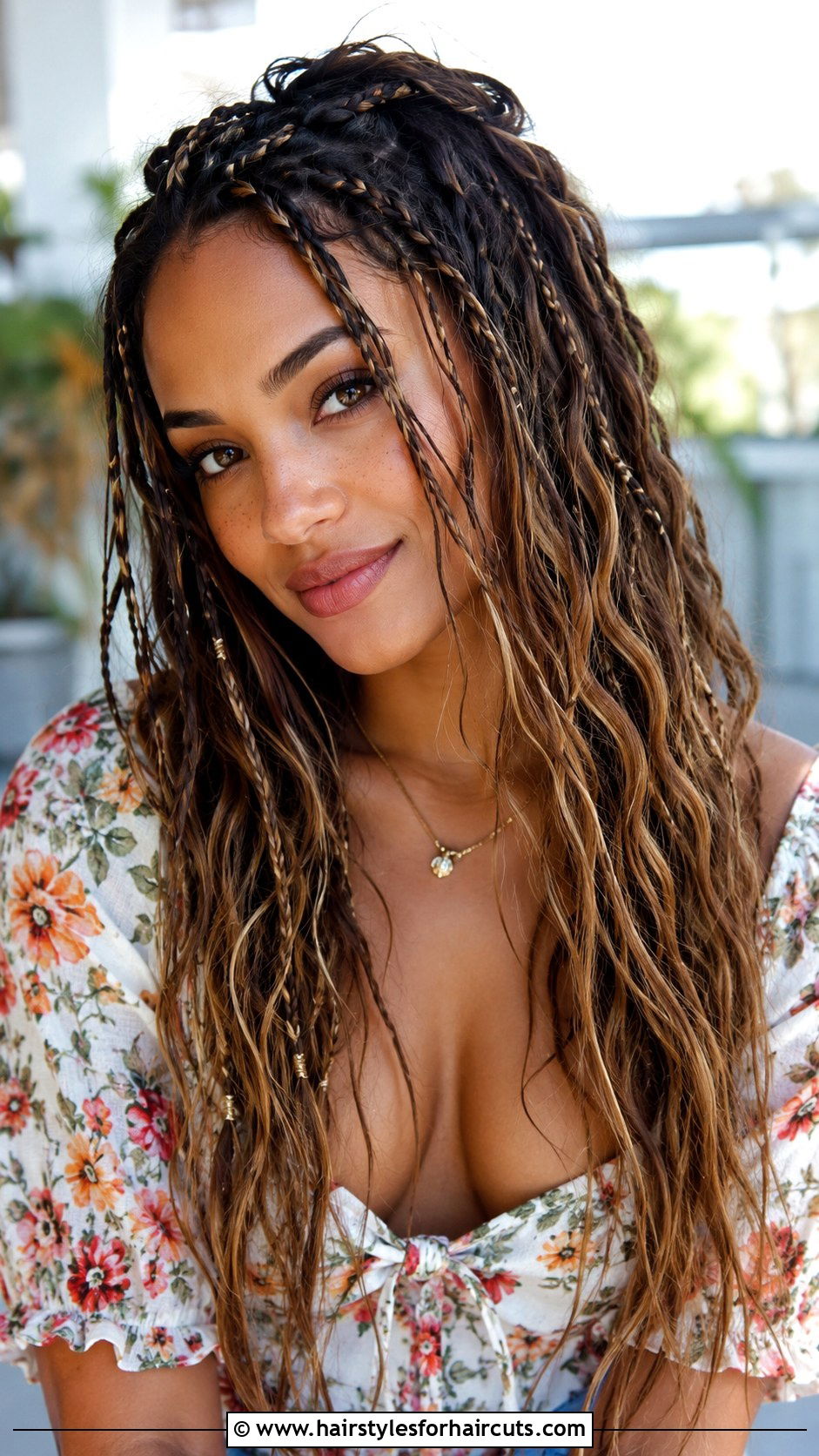 Bohemian Braids Loose Waves - 25 hippie haircuts - 25 hippie haircuts