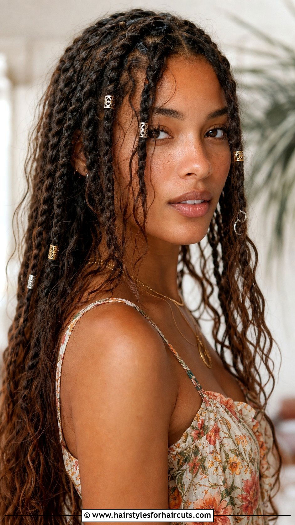 Bohemian Braids With Hair Rings - 25 hair rings hairstyles - 25 hair rings hairstyles
