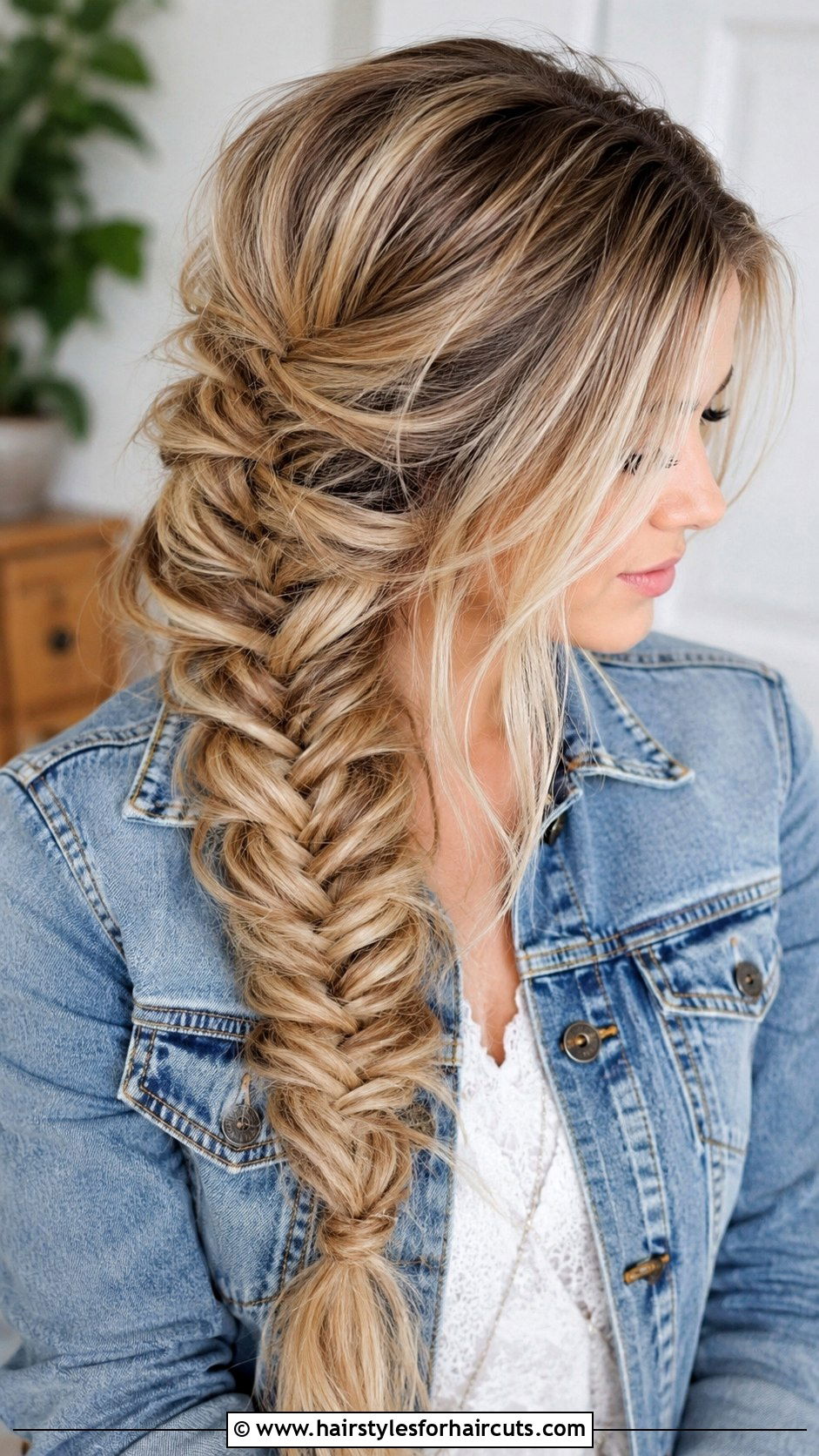 Bohemian Fishtail Braid - 25 bohemian hairstyles - 25 bohemian hairstyles