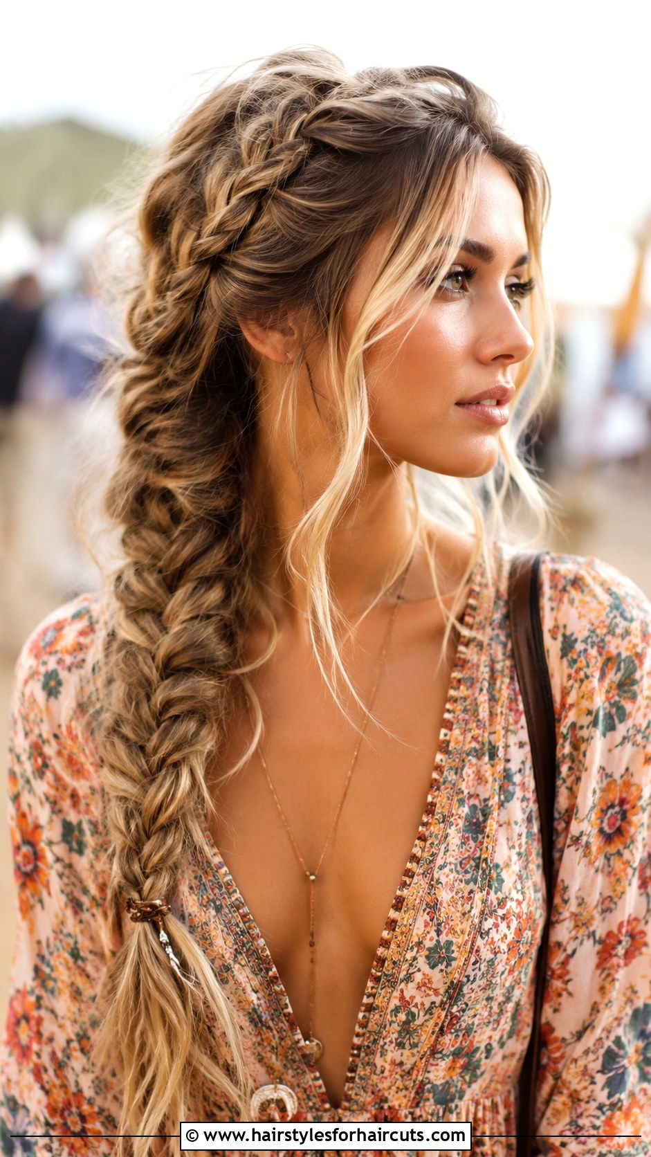 Bohemian Fishtail Braid - 25 braids hairstyles for straight hair - 25 braids hairstyles for straight hair