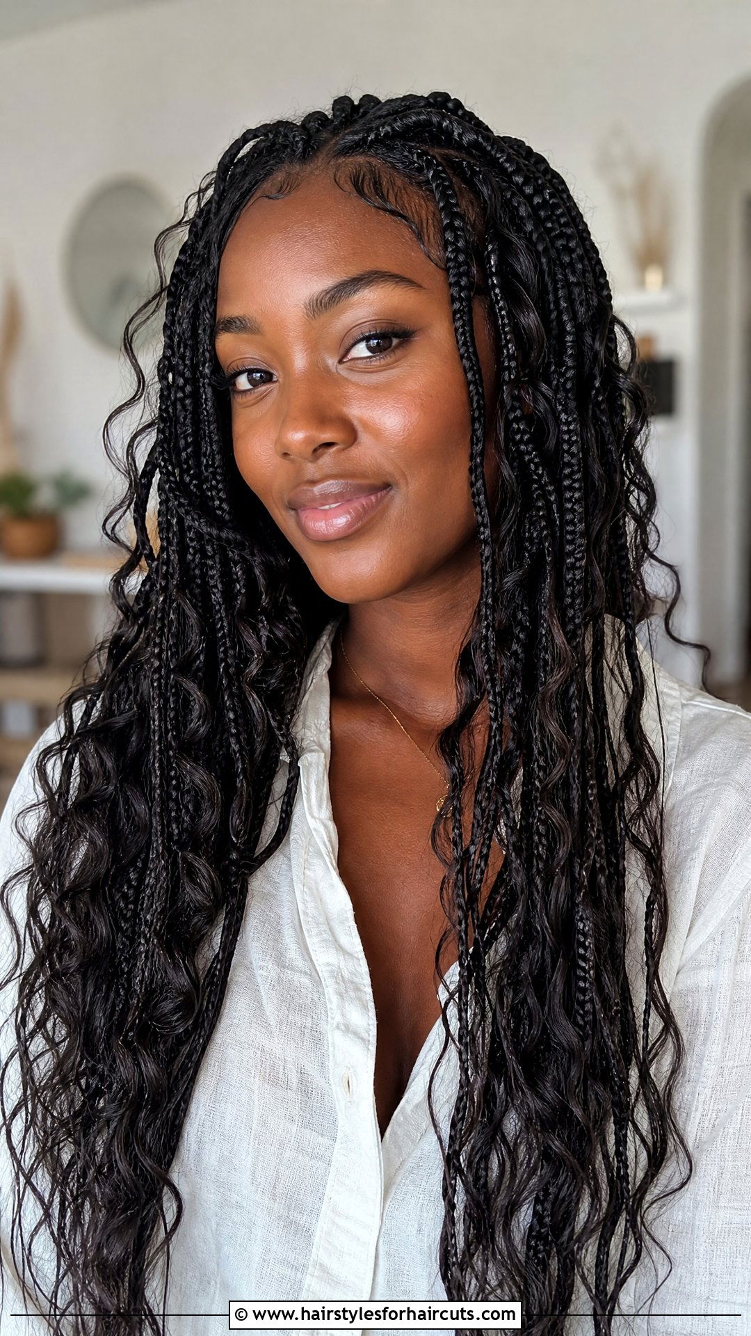 Bohemian Goddess Box Braids - 25 goddess hairstyles for black hair - 25 goddess hairstyles for black hair