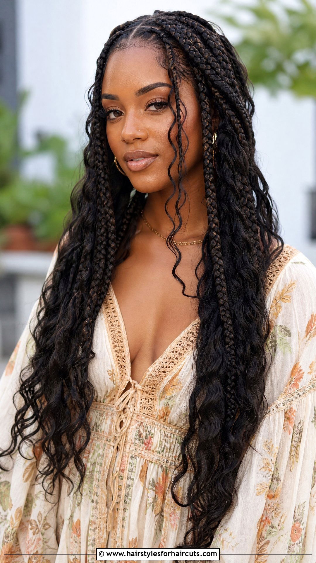 Bohemian Goddess Braids - 25 hairstyles with extensions for black hair braids - 25 hairstyles with extensions for black hair braids