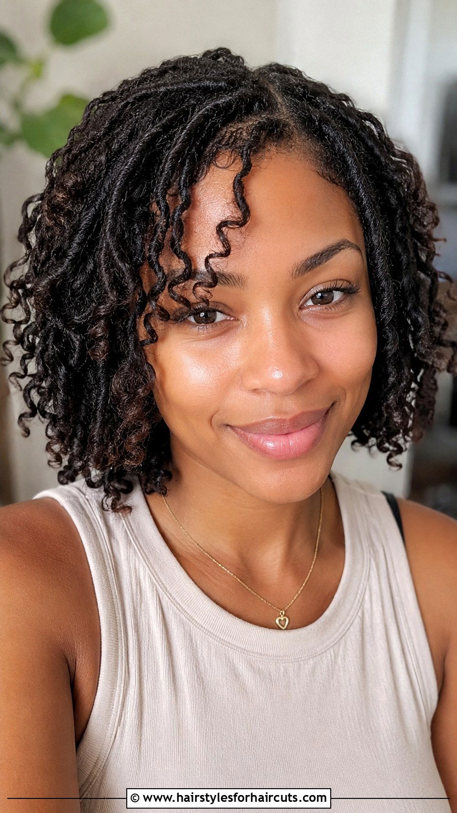 Bohemian Locs Bob With Curls - 25 bohemian hairstyles for black hair - 25 bohemian hairstyles for black hair