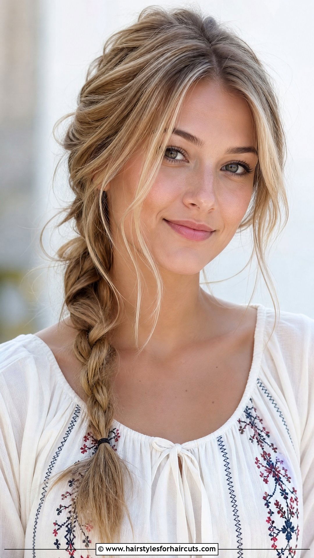 Bohemian Side Braid For Short Hair - 25 wedding hairstyles for short thin hair - 25 wedding hairstyles for short thin hair