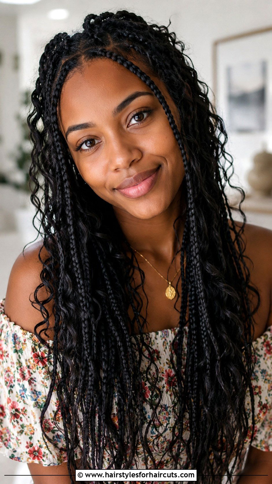 Boho Box Braids - 25 box hairstyles - 25 box hairstyles