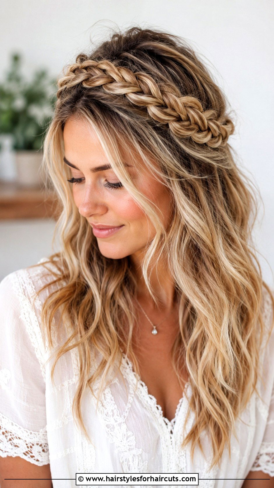 Boho Braided Crown - 25 diy hairstyles - 25 diy hairstyles