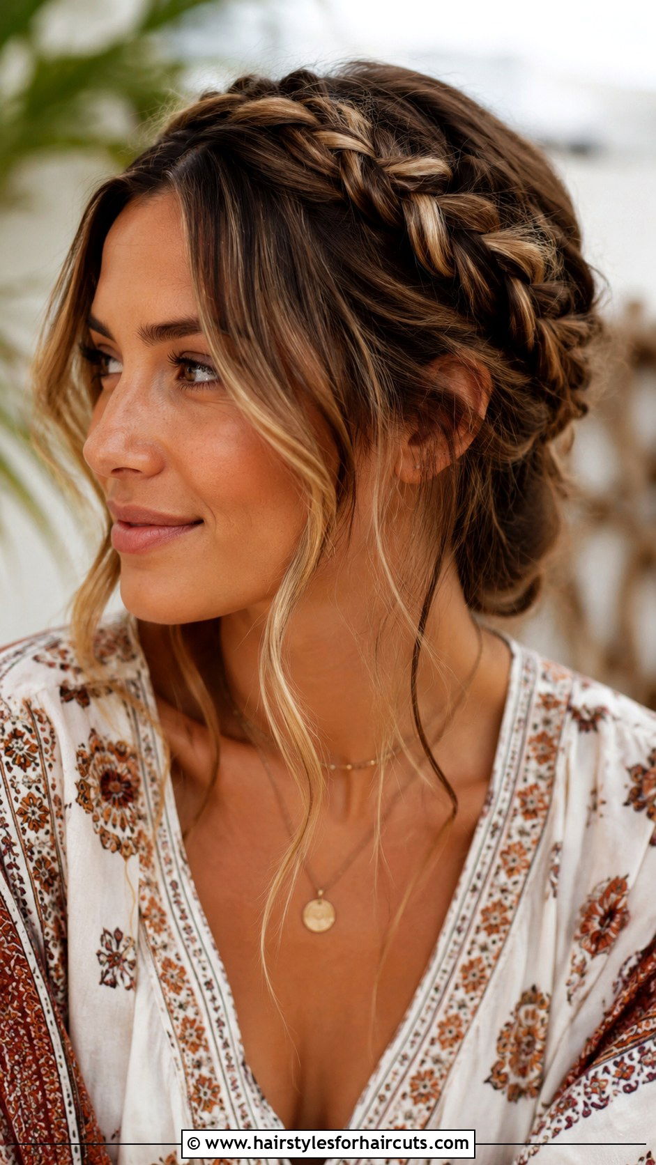 Boho Braided Crown - 25 hairstyles places - 25 hairstyles places