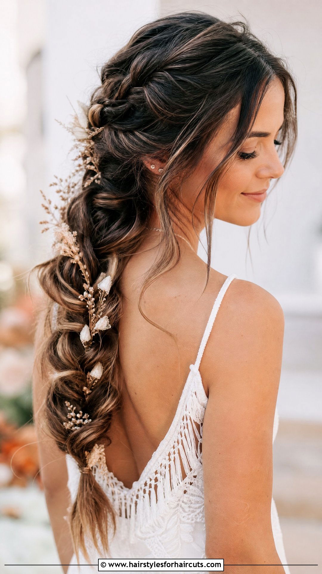 Boho Braided Ponytail - 25 easy wedding guest hairstyles for long hair - 25 easy wedding guest hairstyles for long hair