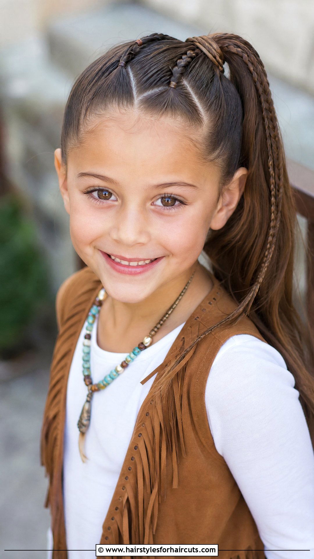 Boho Braided Ponytail - 25 elementary school long hair picture day hairstyles - 25 elementary school long hair picture day hairstyles