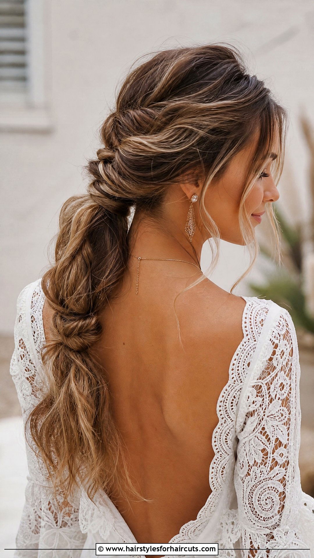Boho Braided Ponytail - 25 long hair bridesmaid hairstyles - 25 long hair bridesmaid hairstyles