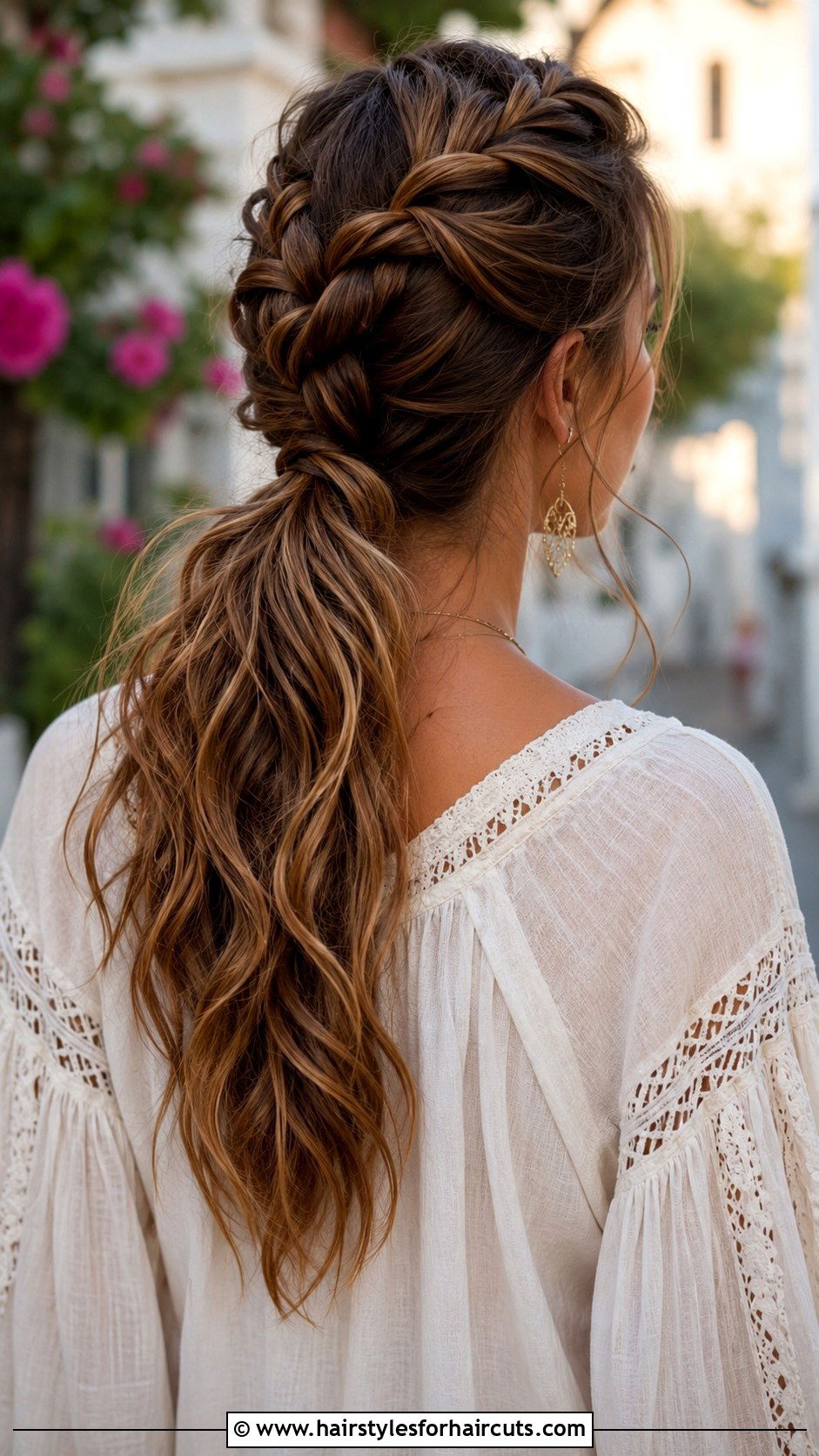 Boho Braided Ponytail - 25 easy hairstyles for layered hair - 25 easy hairstyles for layered hair
