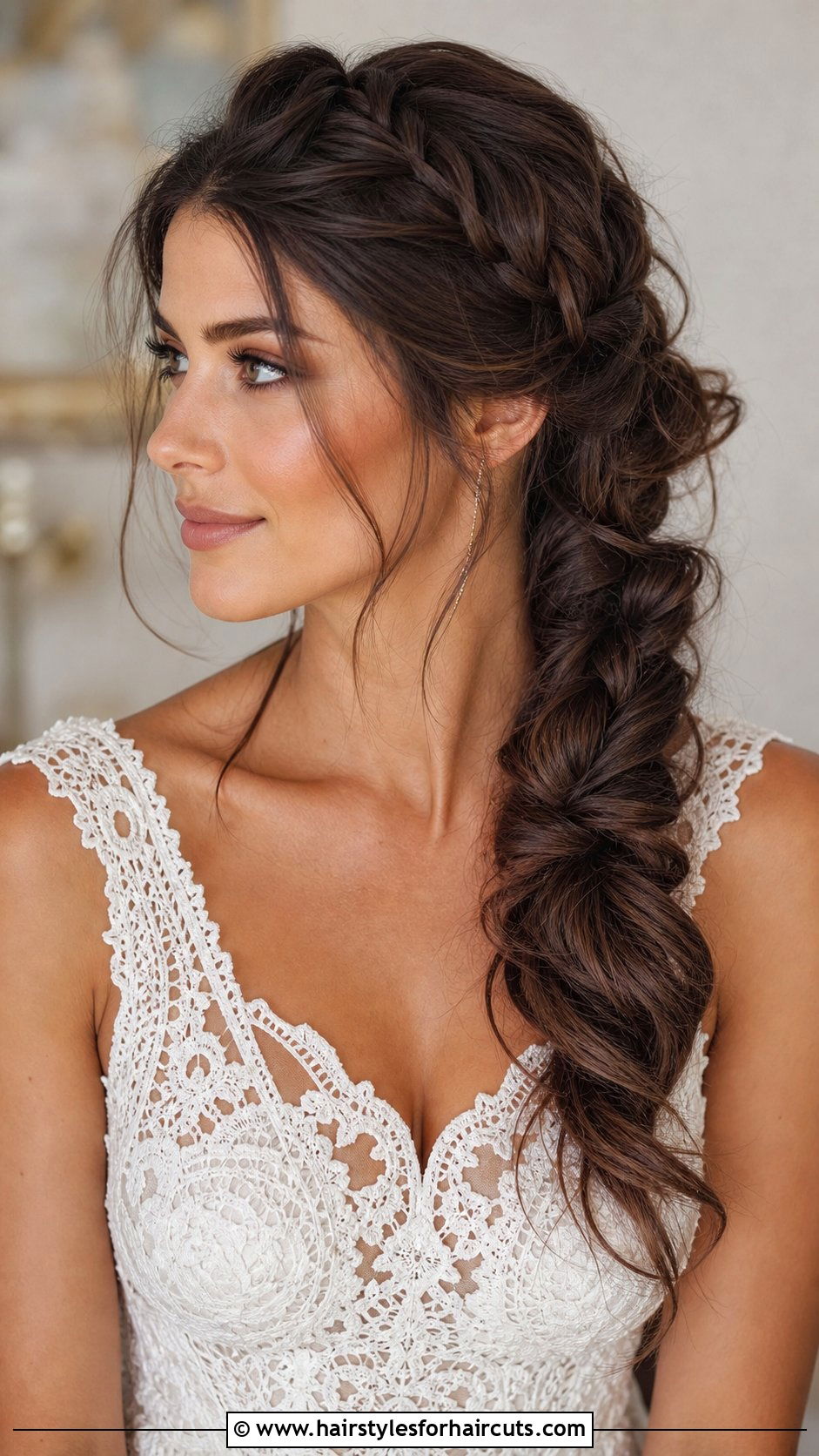 Boho Braided Ponytail For Wedding - 25 wedding hairstyles for shoulder length hair - 25 wedding hairstyles for shoulder length hair