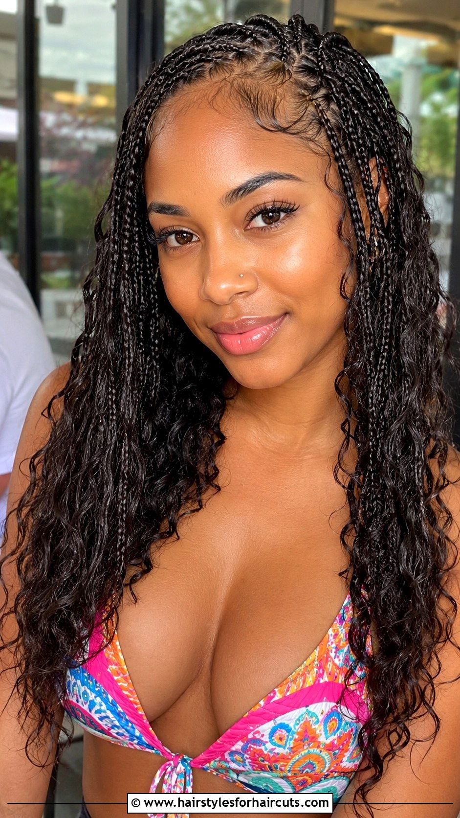 Boho Knotless Box Braids - 25 braided hairstyles for thin hair - 25 braided hairstyles for thin hair