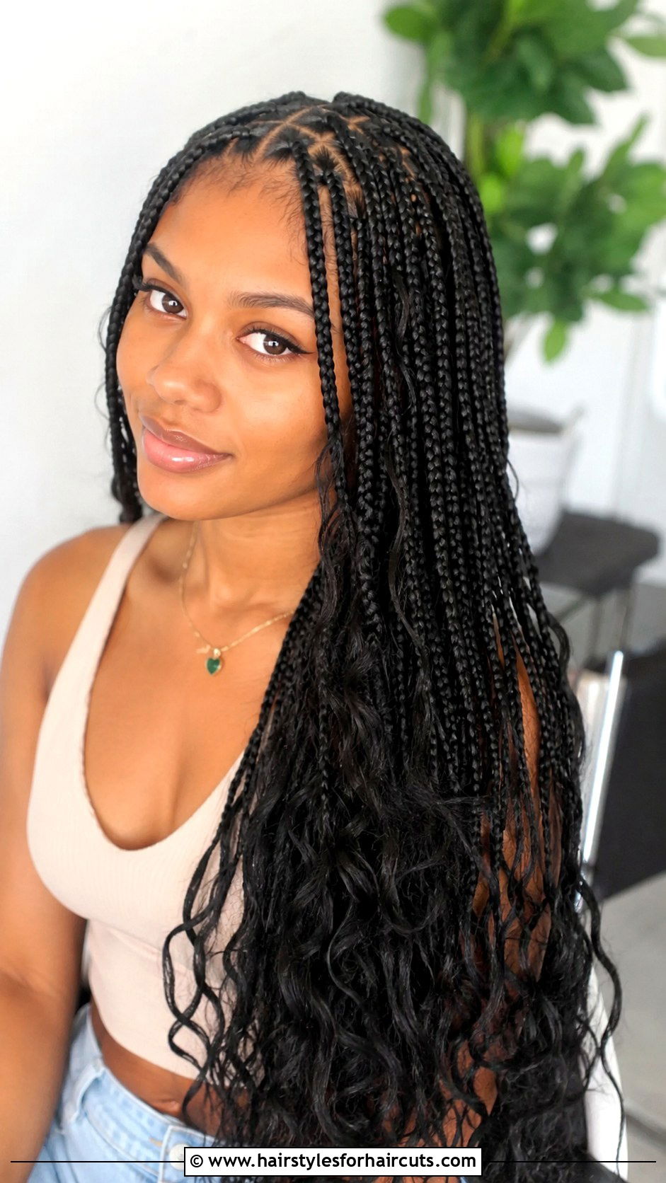 Boho Knotless Box Braids - 25 boho braids hairstyles black hair - 25 boho braids hairstyles black hair