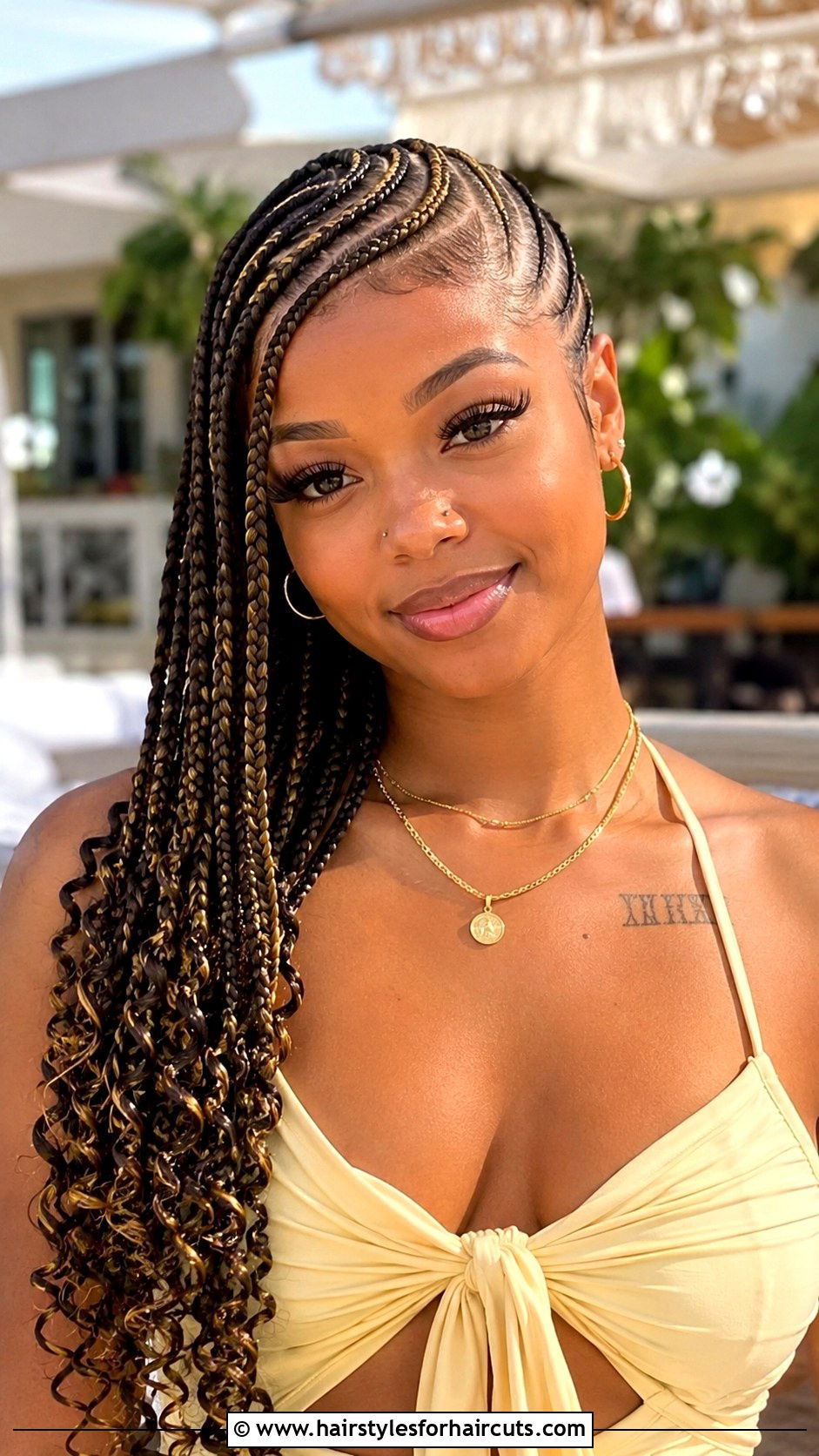 Boho Lemonade Braids - 25 bohemian braid hairstyles for black hair - 25 bohemian braid hairstyles for black hair