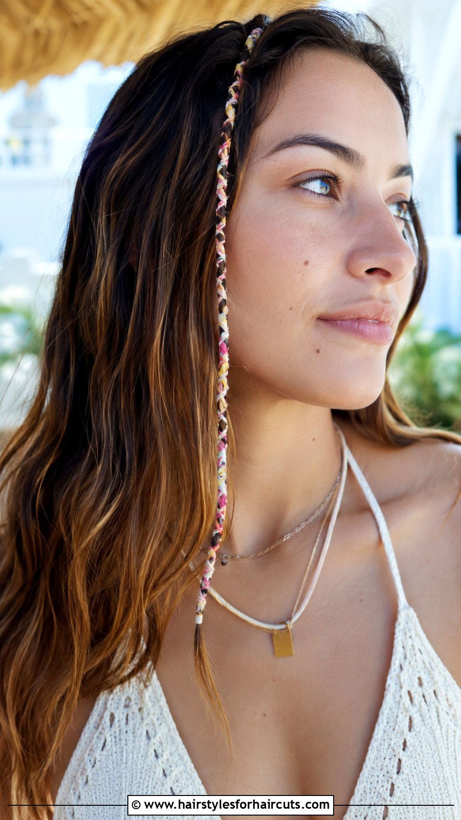 Boho Yarn Hair Wrap Braid - 25 hair wrap hairstyles - 25 hair wrap hairstyles