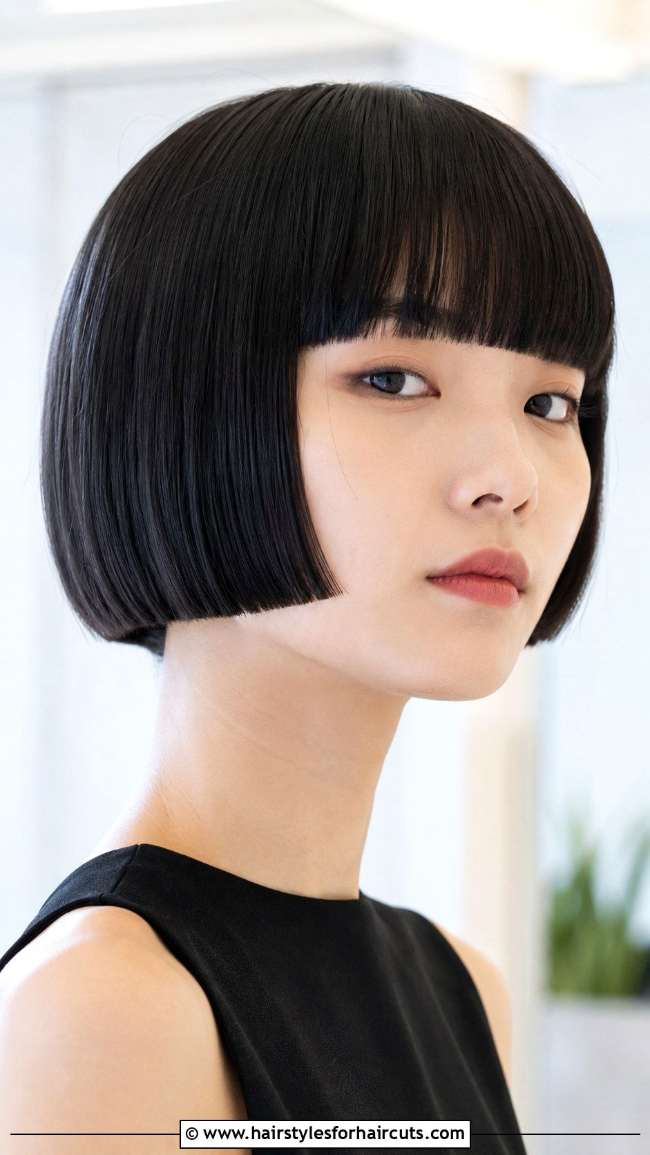 Bone Straight Bowl Cut - 25 bone straight hairstyles - 25 bone straight hairstyles