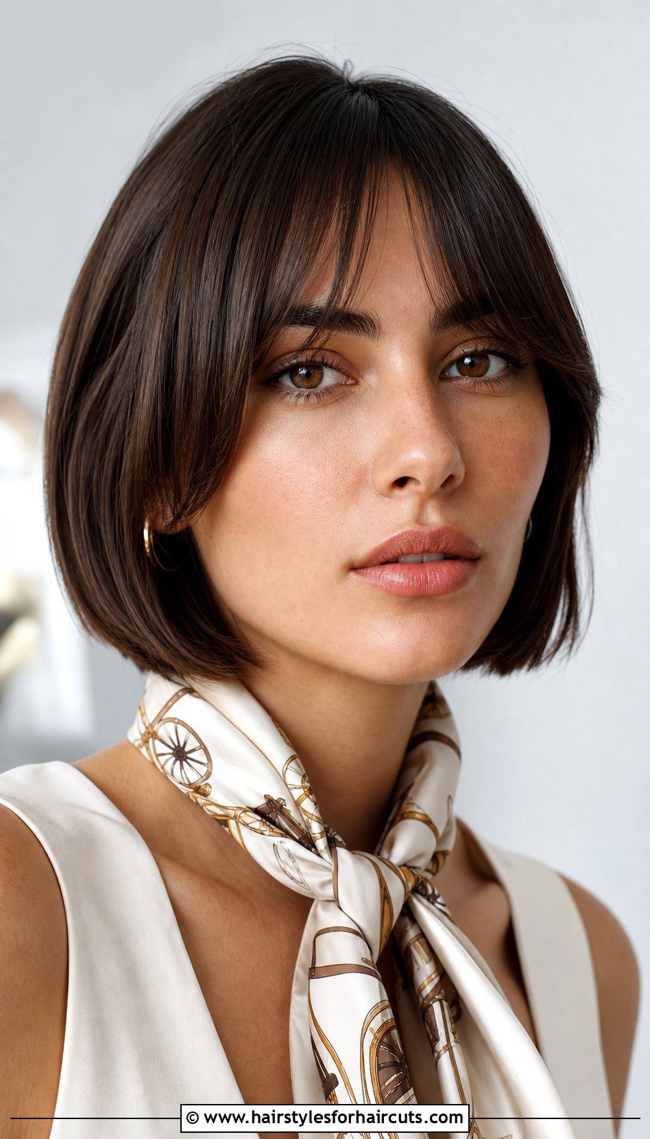 Bottleneck Bangs With Lob - 25 hairstyles trends - 25 hairstyles trends
