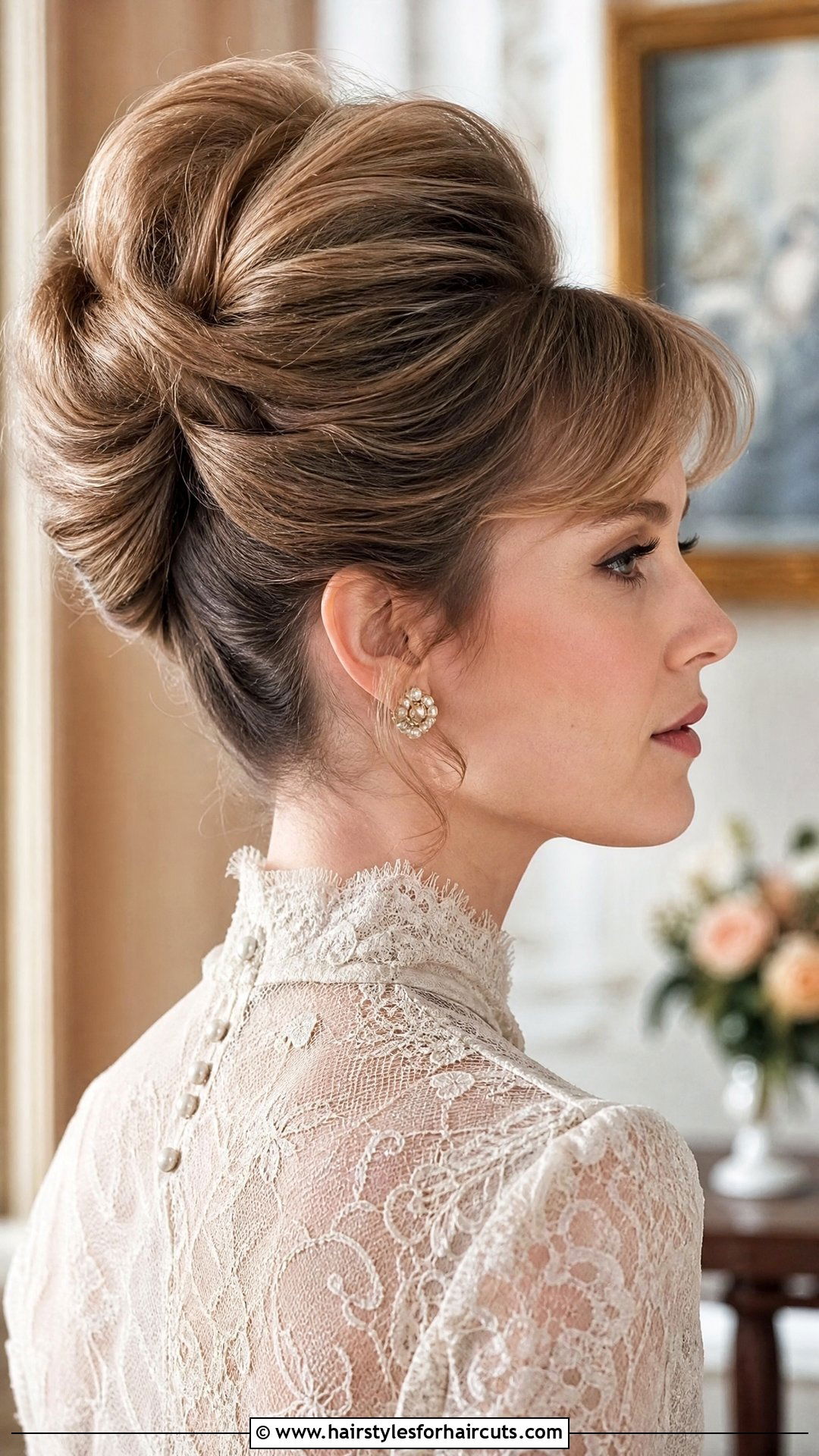 Bouffant Updo - 25 wedding updo hairstyles for black hair - 25 wedding updo hairstyles for black hair