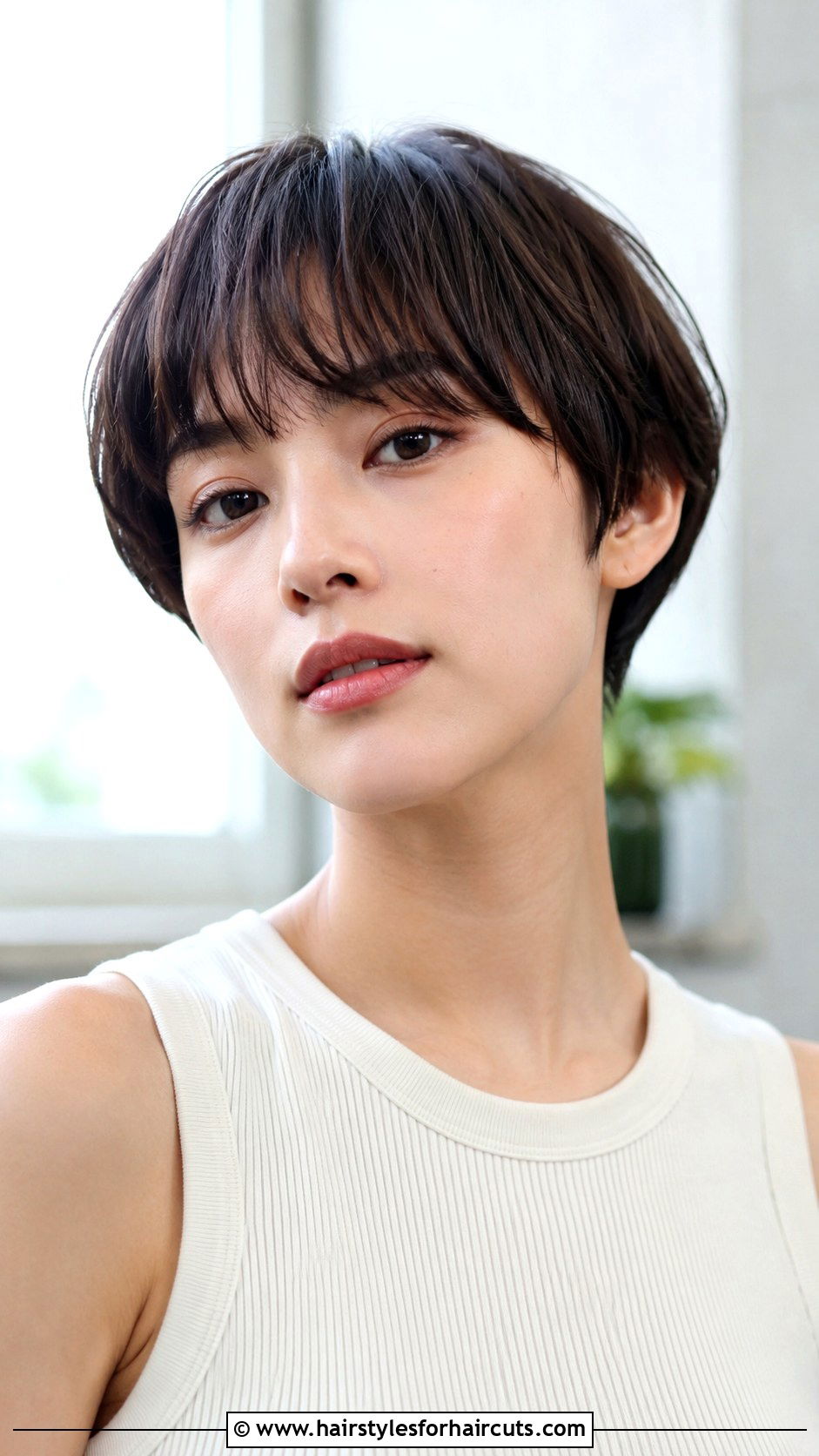 Bowl Cut With Textured Bangs - 25 short hairstyles for thin hair with bangs - 25 short hairstyles for thin hair with bangs