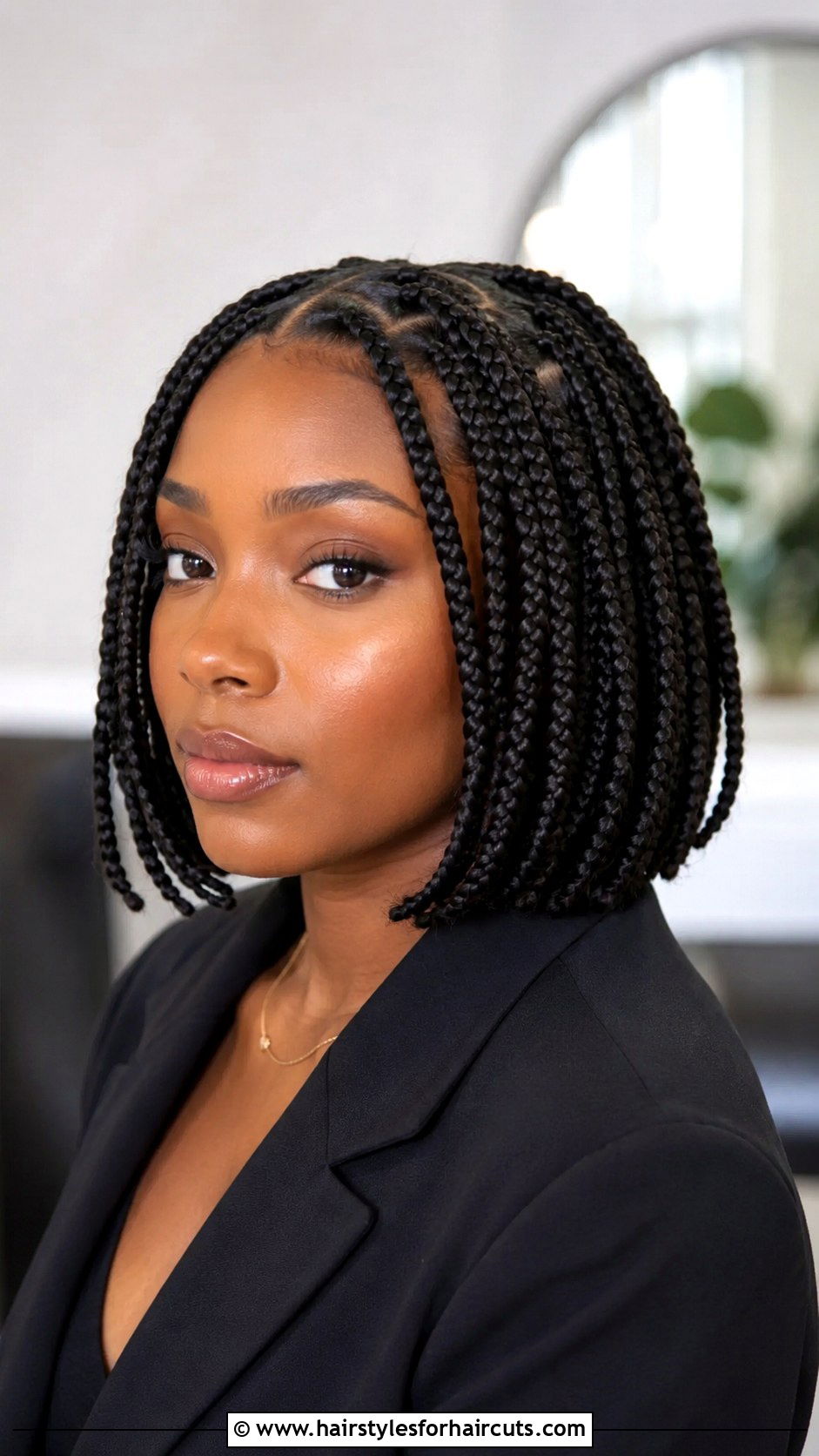 Box Braid Bob - 25 braided hairstyles for short hair - 25 braided hairstyles for short hair