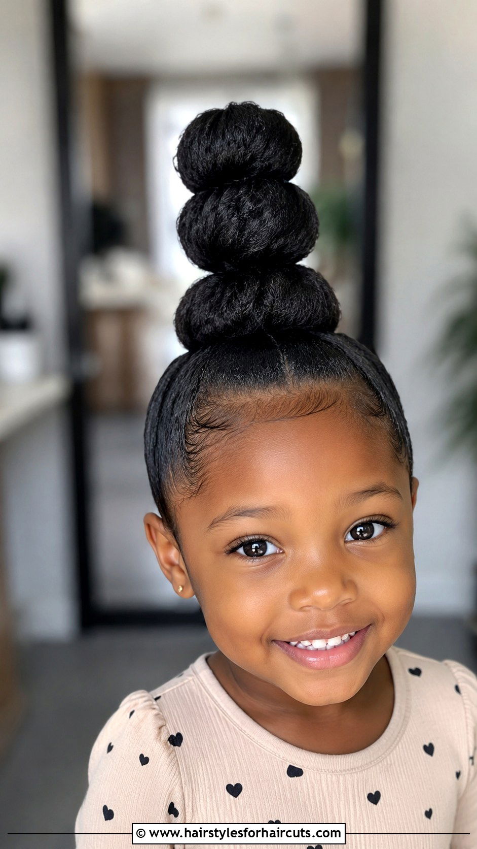Box Braid High Bun - 25 bun hairstyles for black hair little girl - 25 bun hairstyles for black hair little girl
