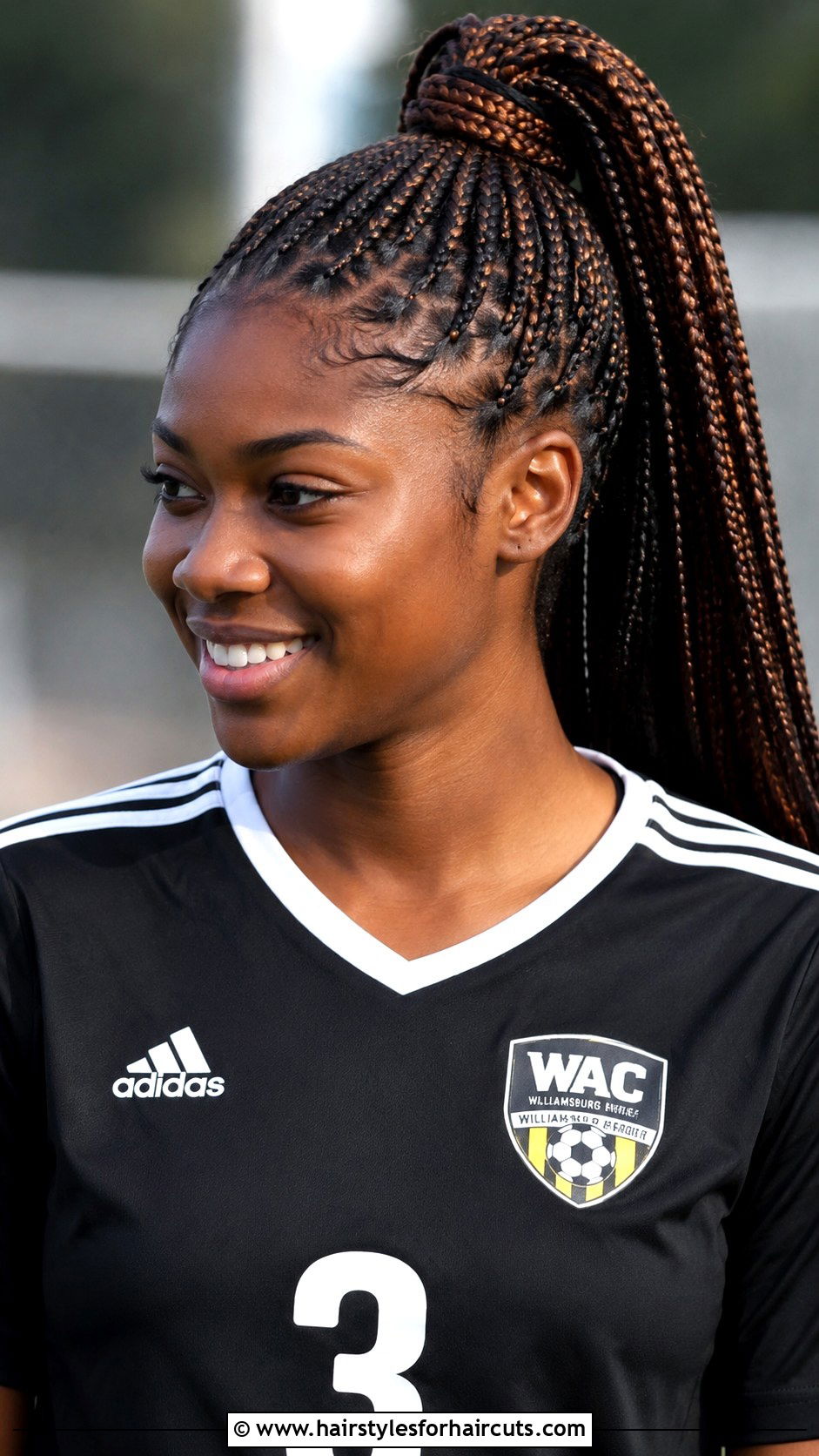 Box Braid Ponytail - 25 soccer hairstyles for long hair girl - 25 soccer hairstyles for long hair girl