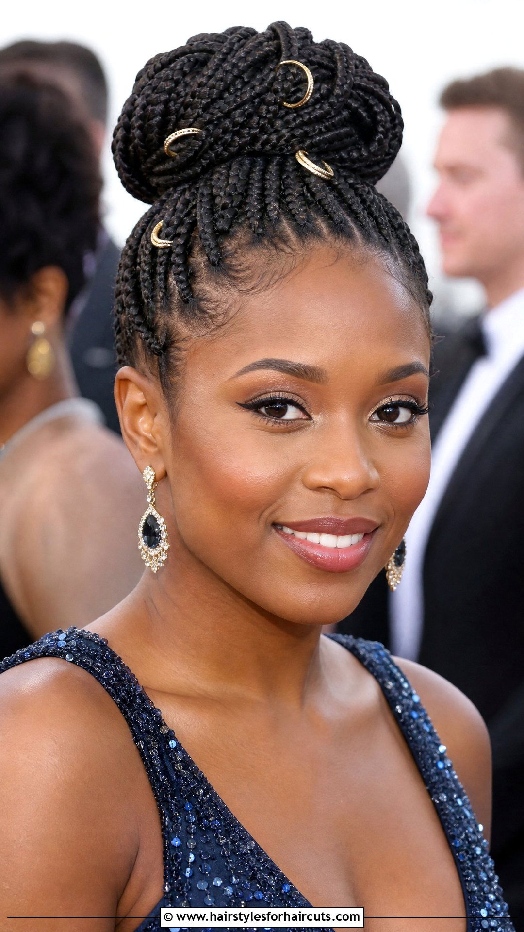 Box Braid Updo - 25 hairstyles for ladies braids - 25 hairstyles for ladies braids