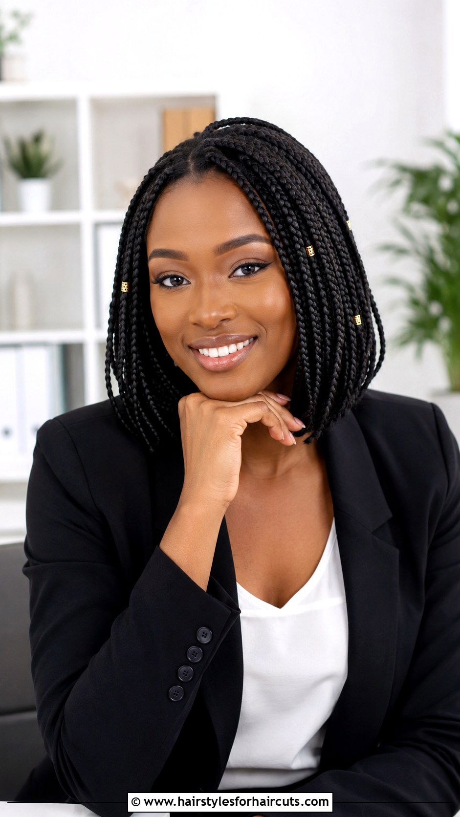 Box Braids Bob - 25 african ladies haircuts - 25 african ladies haircuts