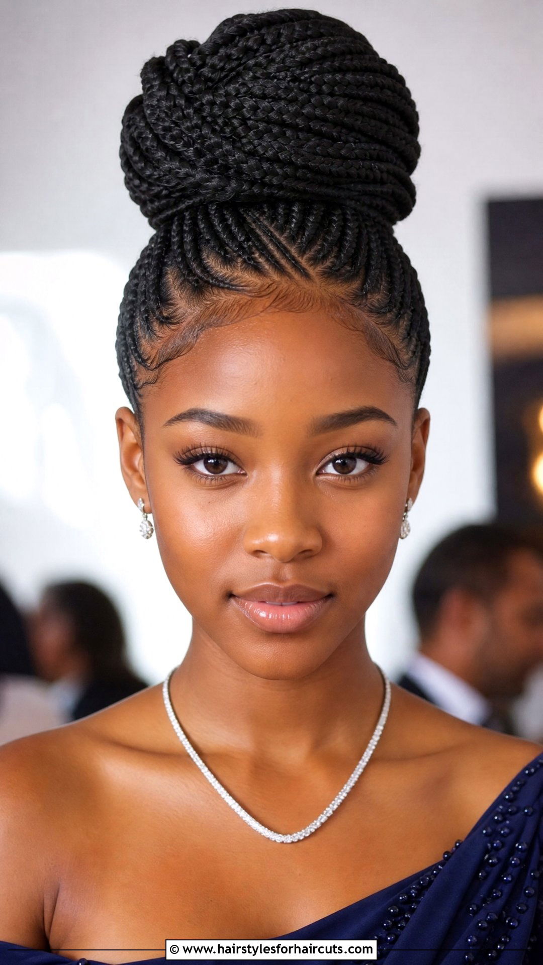 Box Braids Bun - 25 hairstyles for black girls braids - 25 hairstyles for black girls braids
