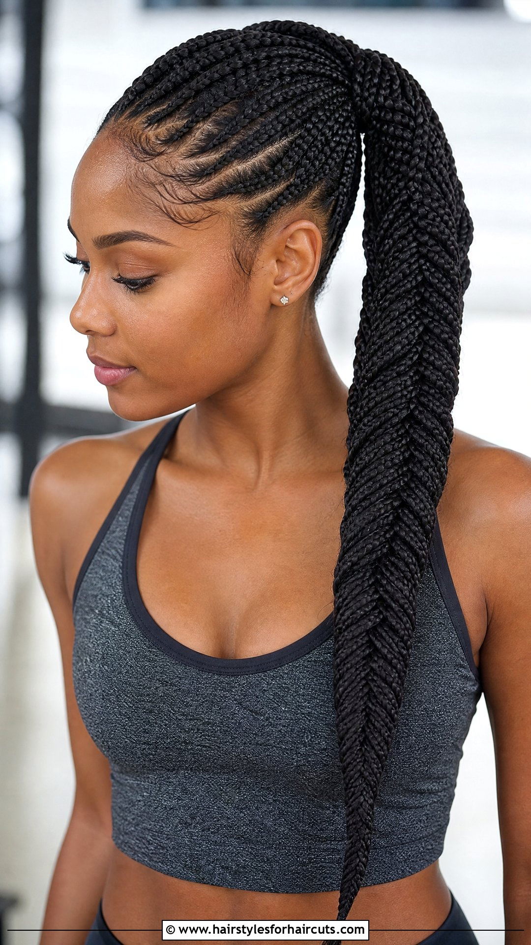 Box Braids Fishtail Ponytail - 25 fishtail braid hairstyles for black hair - 25 fishtail braid hairstyles for black hair