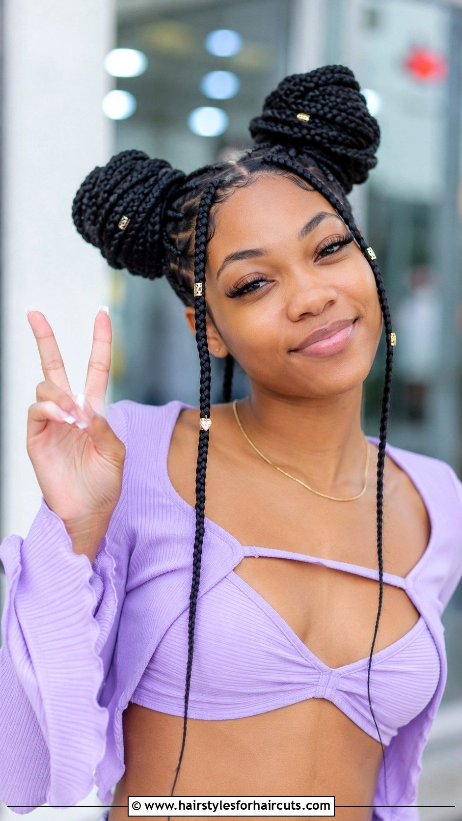 Box Braids Space Buns - 25 box braids hairstyles for black hair - 25 box braids hairstyles for black hair