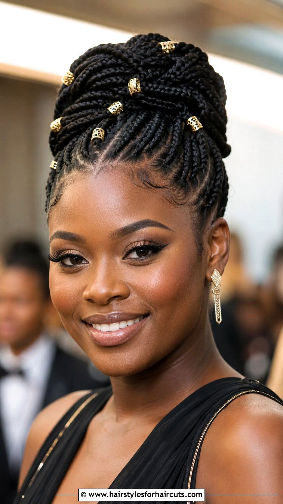 Box Braids Updo - 25 miami hairstyles - 25 miami hairstyles