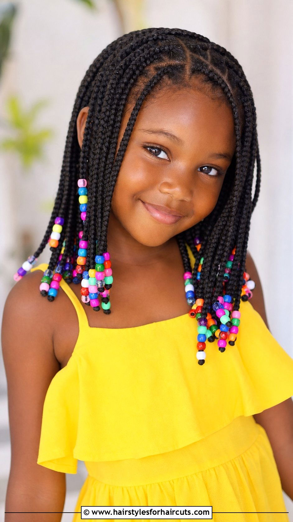 Box Braids With Beads - 25 braided hairstyles for little girls - 25 braided hairstyles for little girls