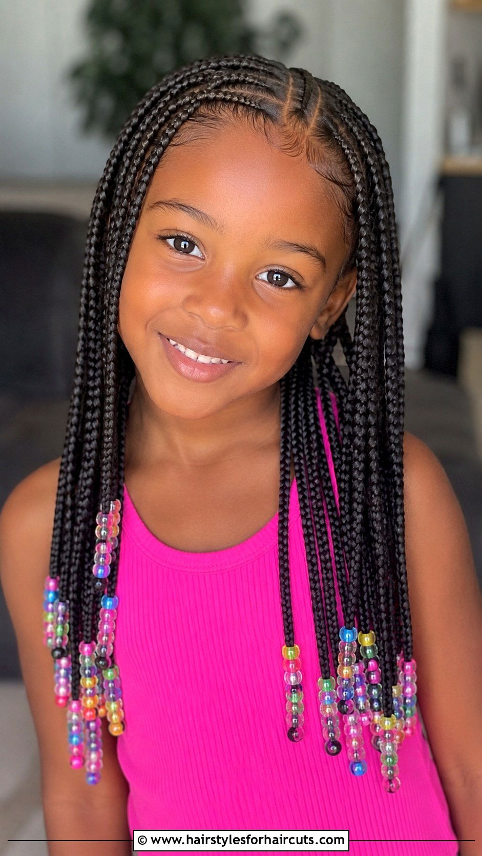 Box Braids With Beads - 25 curly hair mixed little girl hairstyles - 25 curly hair mixed little girl hairstyles