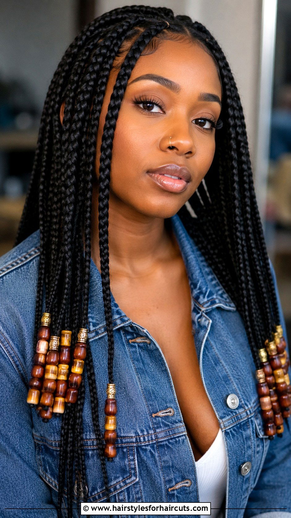 Box Braids With Beads - 25 hairstyles for box braids - 25 hairstyles for box braids