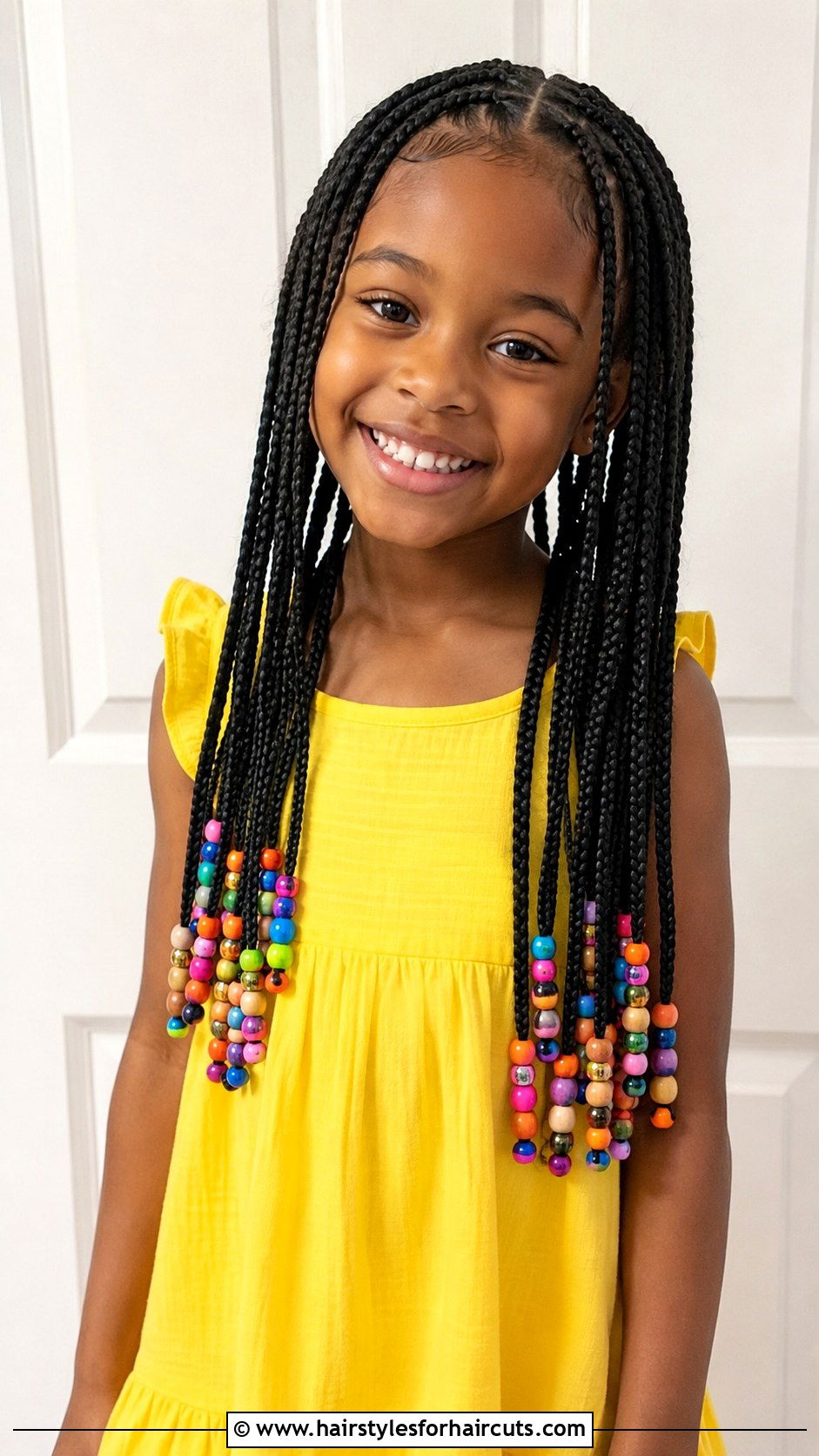 Box Braids With Beads - 25 african hairstyles for kids - 25 african hairstyles for kids