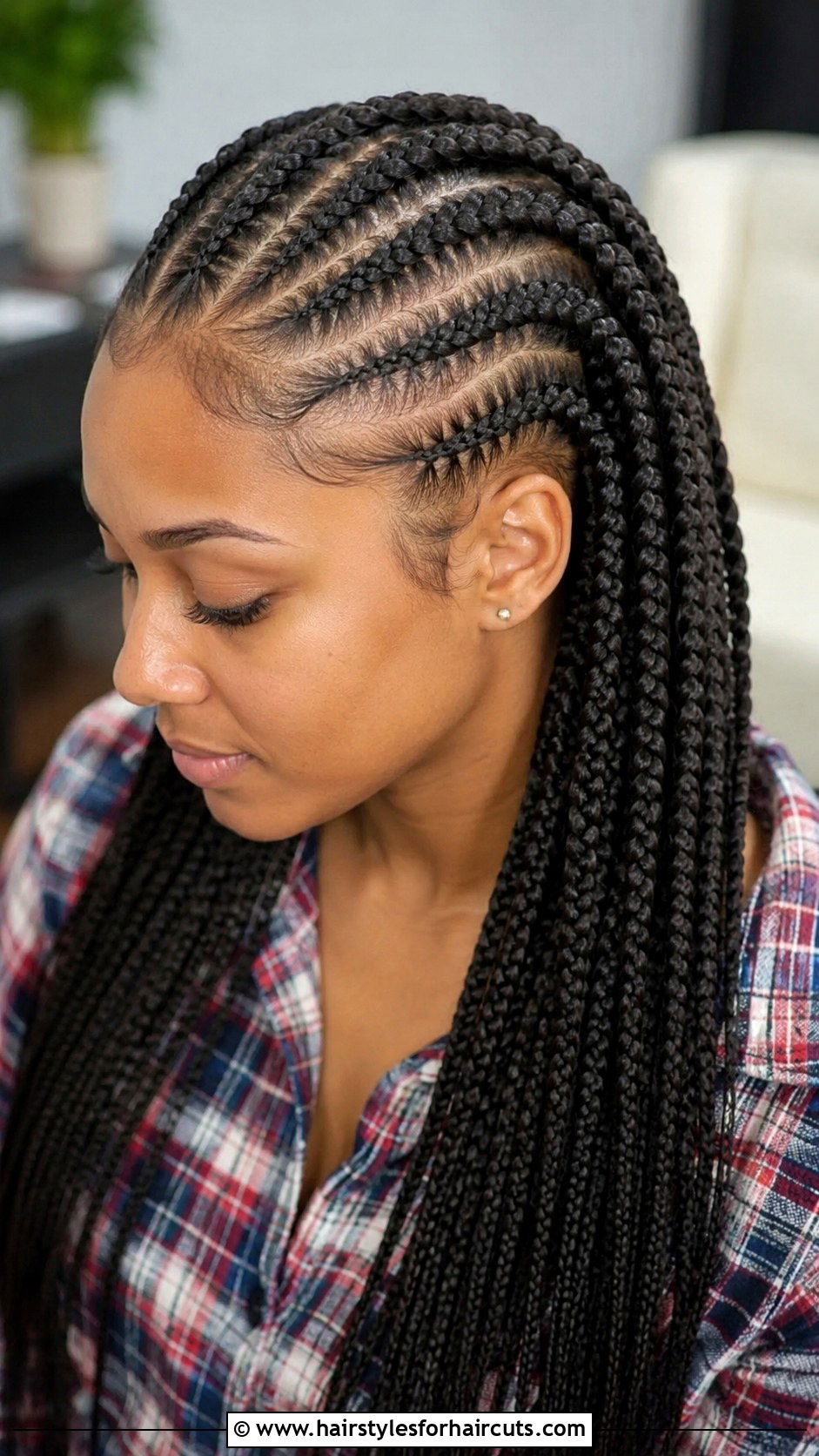 Box Braids With Cornrows - 25 corn row hairstyles - 25 corn row hairstyles