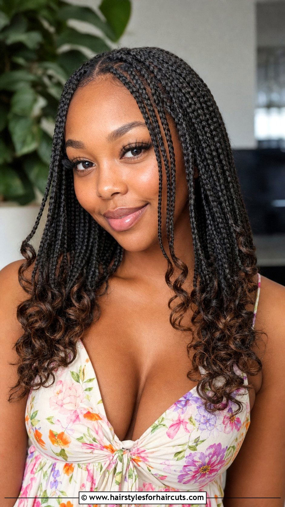 Box Braids With Curly Ends - 25 braid hairstyles for short hair african american - 25 braid hairstyles for short hair african american