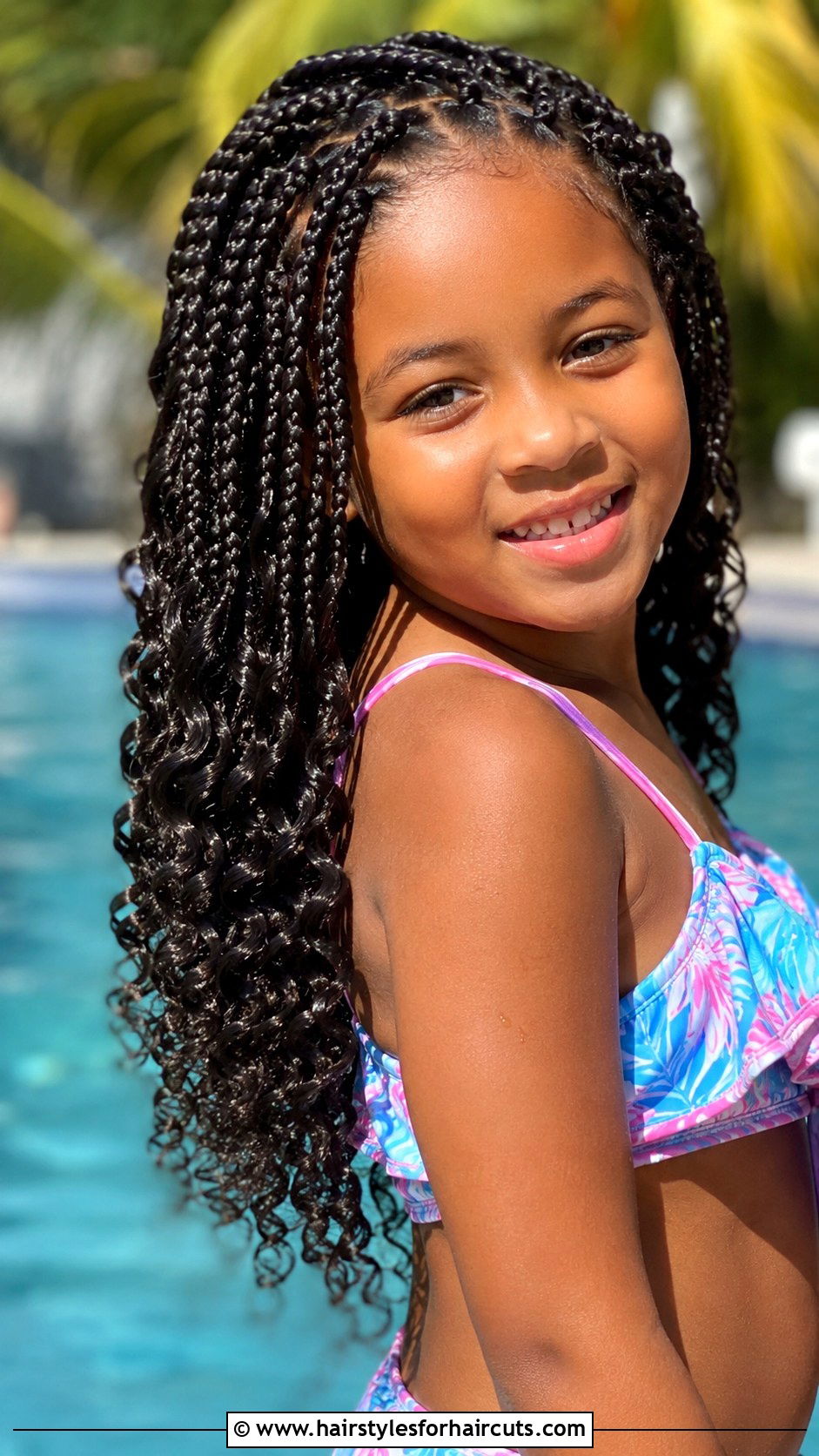Box Braids With Curly Ends - 25 girl curly hairstyles - 25 girl curly hairstyles