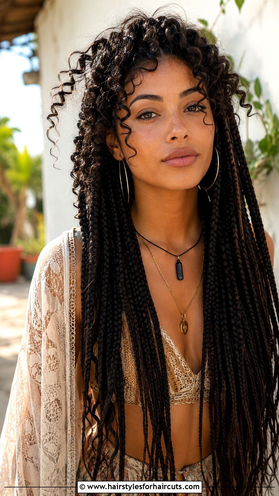 Box Braids With Curly Roots - 25 human hair box braids hairstyles - 25 human hair box braids hairstyles