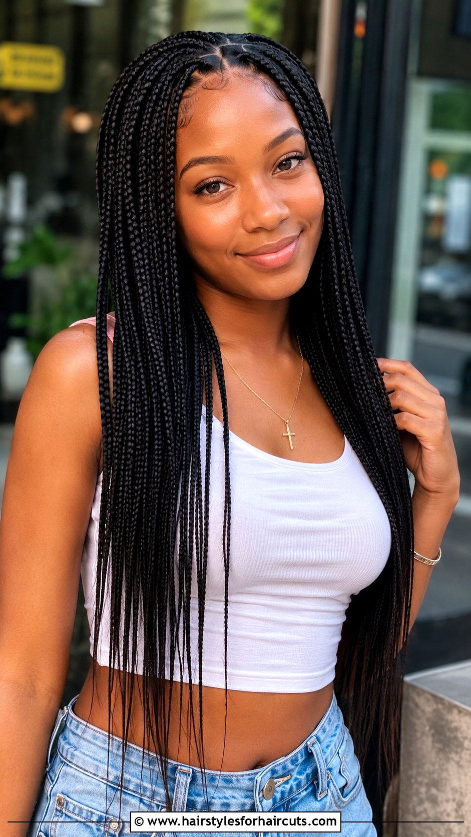 Box Braids With Straight Ends - 25 braids with straight hair black hairstyles - 25 braids with straight hair black hairstyles