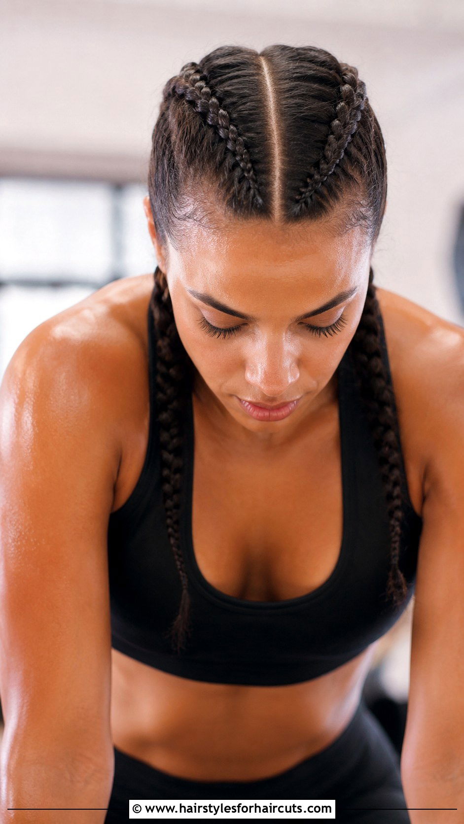 Boxer Braids Workout - 25 gym hairstyles long hair - 25 gym hairstyles long hair