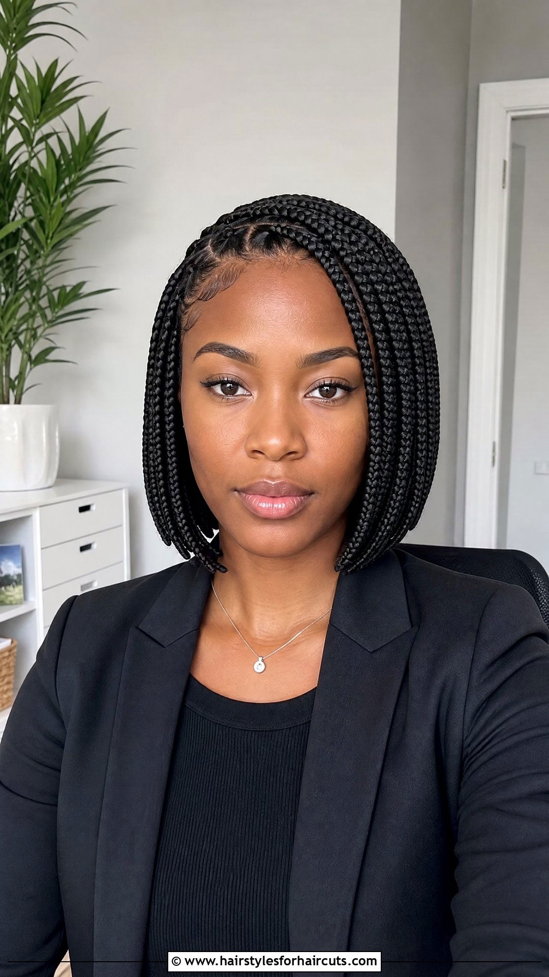 Braided Bob Protective Hairstyle - 25 beginner easy protective hairstyles for natural hair - 25 beginner easy protective hairstyles for natural hair