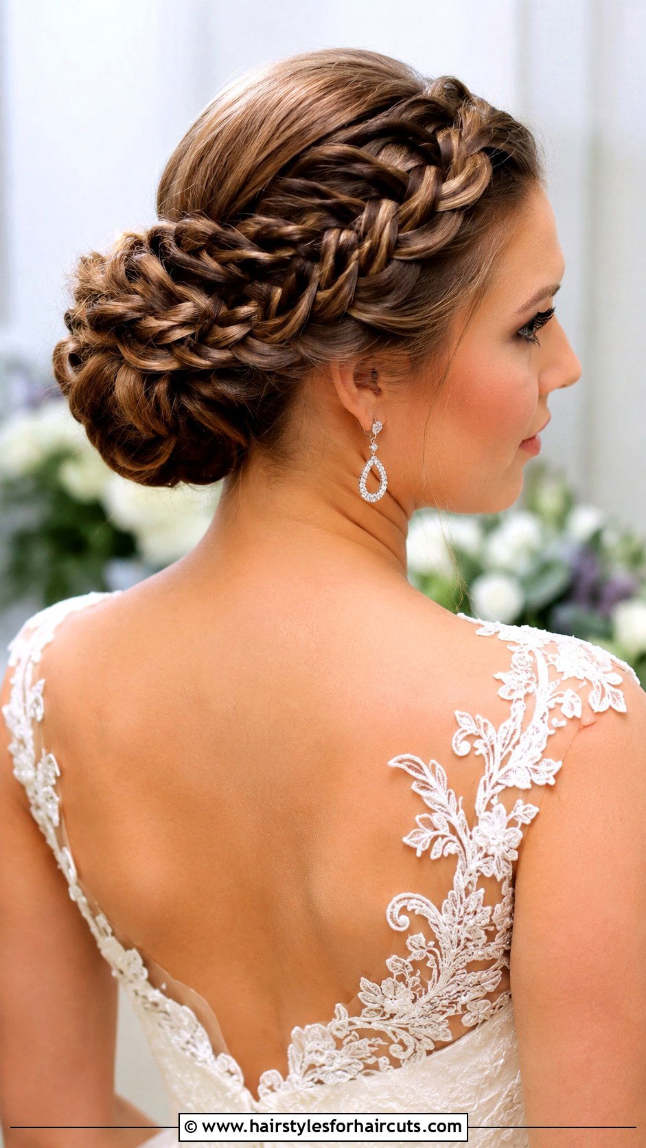 Braided Bun For Brides - 25 brides hairstyles for long hair - 25 brides hairstyles for long hair