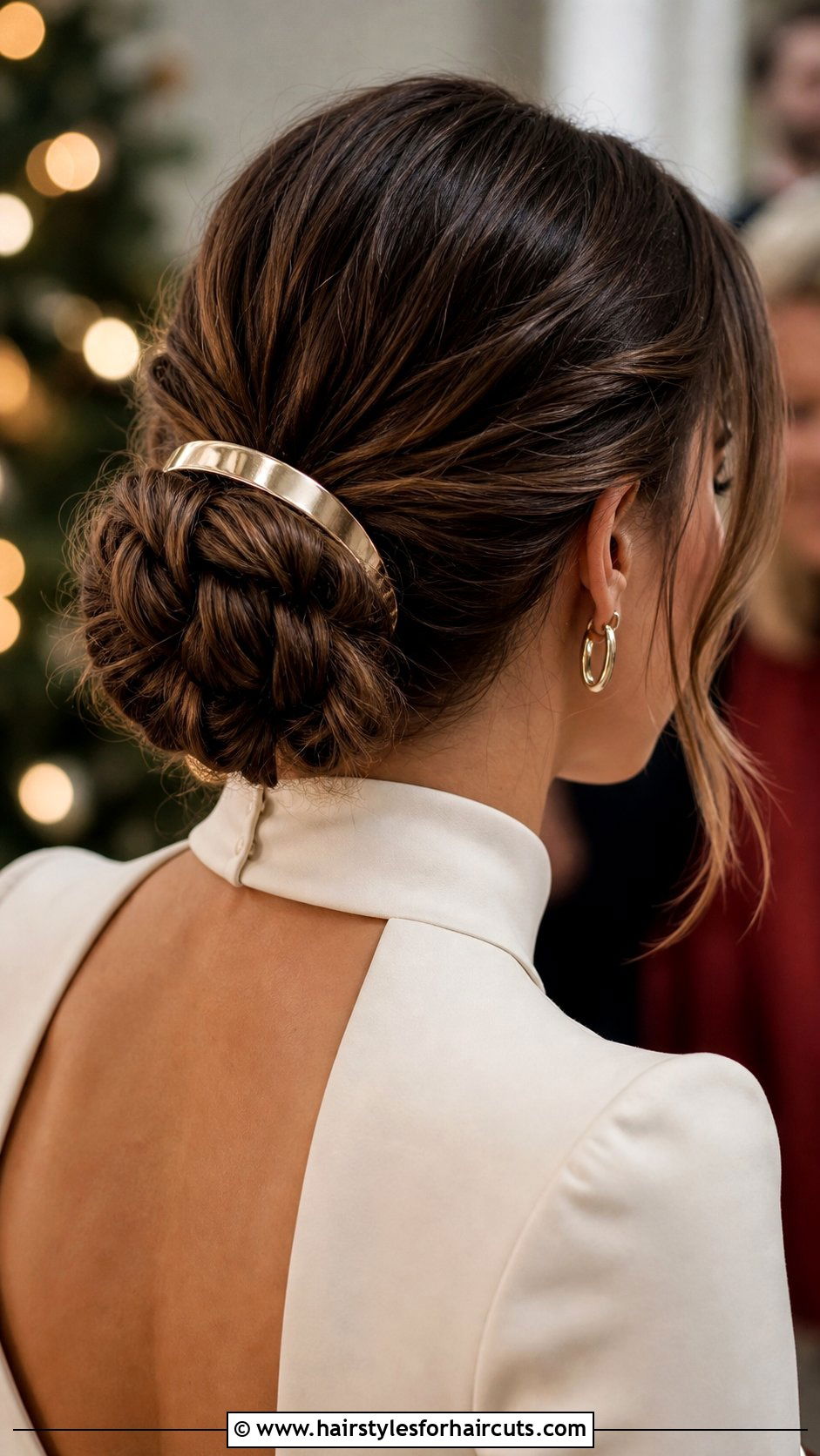 Braided Bun With Cuff - 25 hairstyles for natural hair for wedding - 25 hairstyles for natural hair for wedding