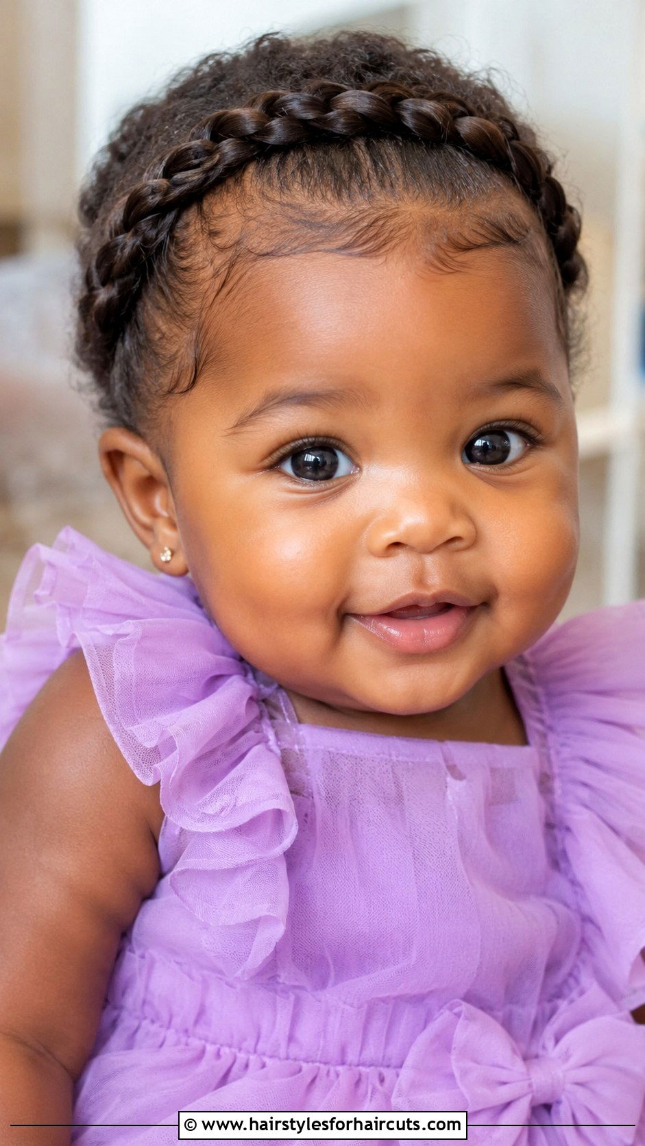 Braided Crown - 25 short hair infant black baby girl hairstyles - 25 short hair infant black baby girl hairstyles