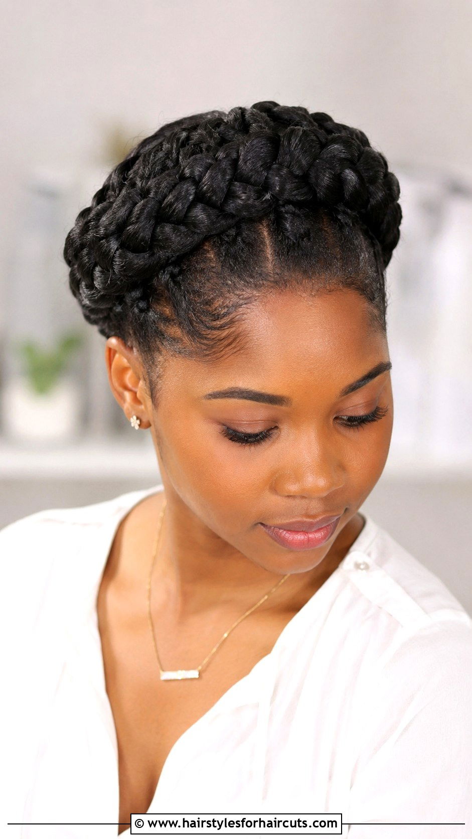 Braided Crown - 25 easy hairstyles for black hair - 25 easy hairstyles for black hair