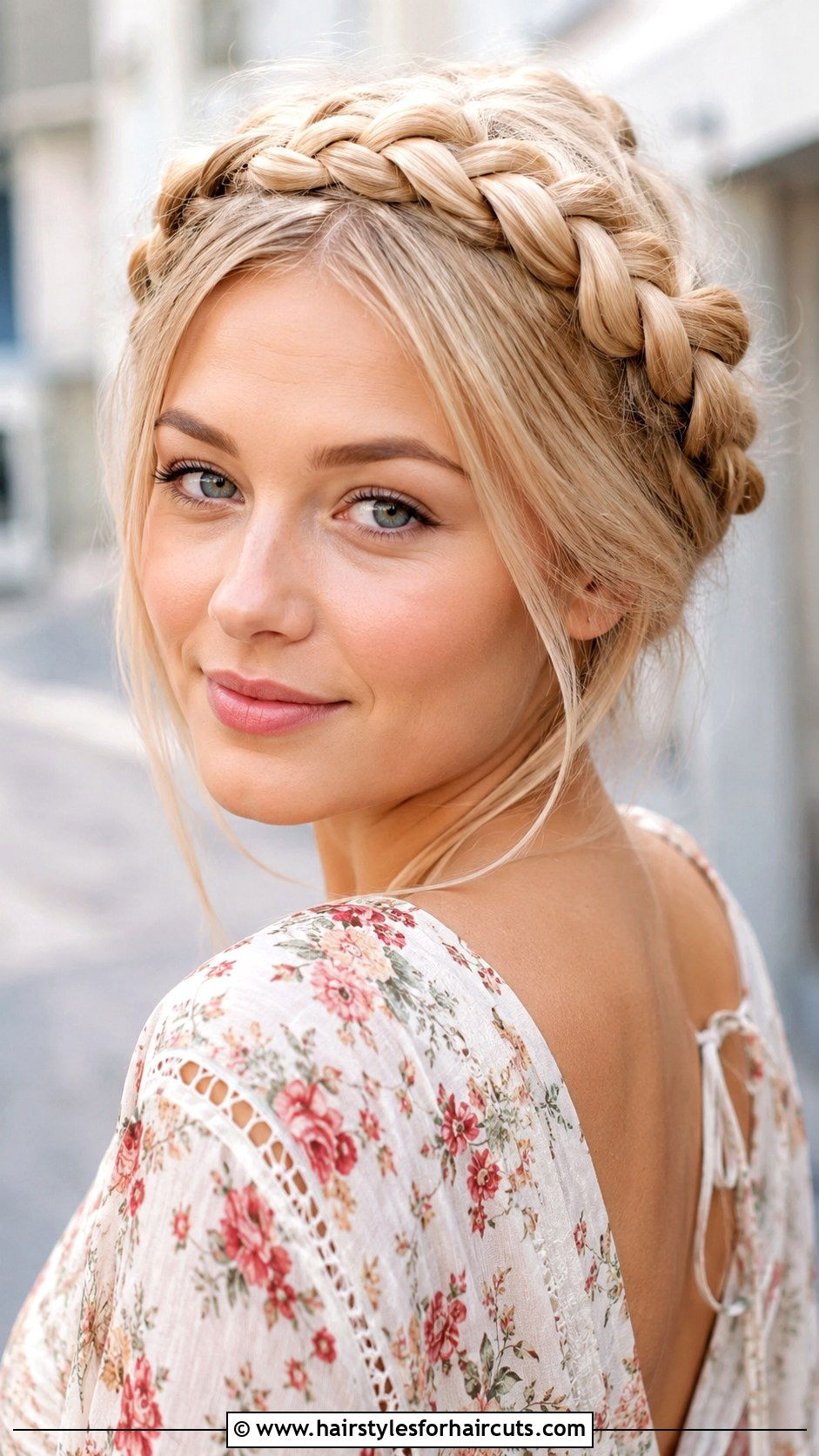 Braided Crown - 25 easy wedding guest hairstyles for straight hair - 25 easy wedding guest hairstyles for straight hair